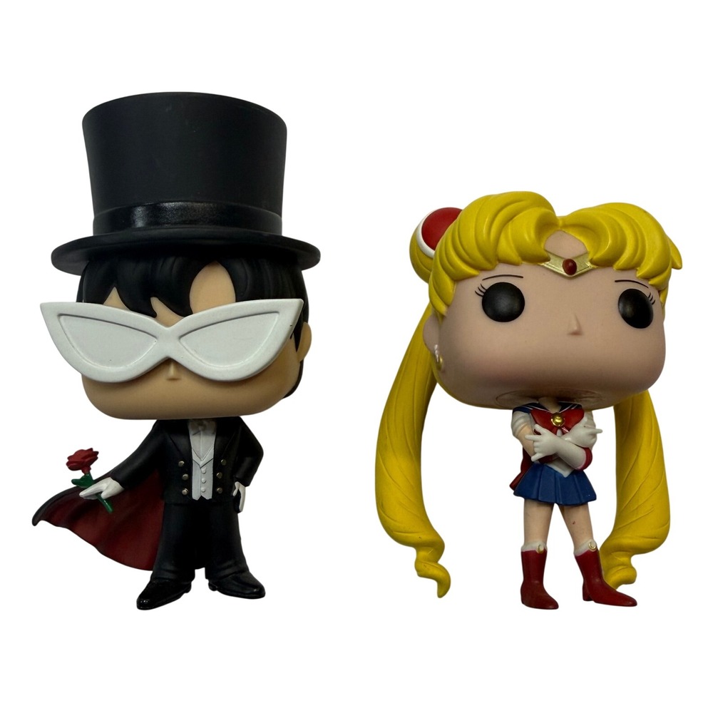 Funko Pop Sailor Moon 89 and Tuxedo Mask 95 Vinyl Figure Set